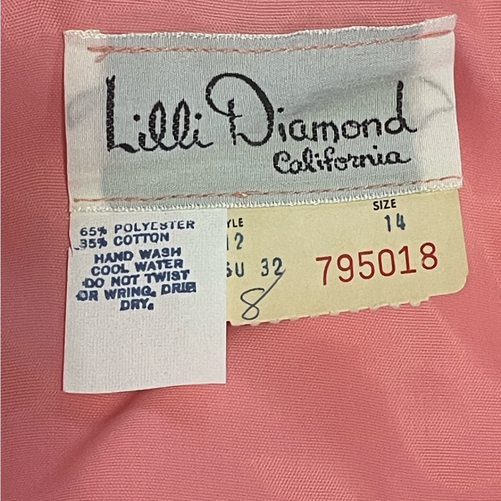 NOS 1950’s Vintage maxi Embroidered polka dot Prom Dress - Picture 6 of 9